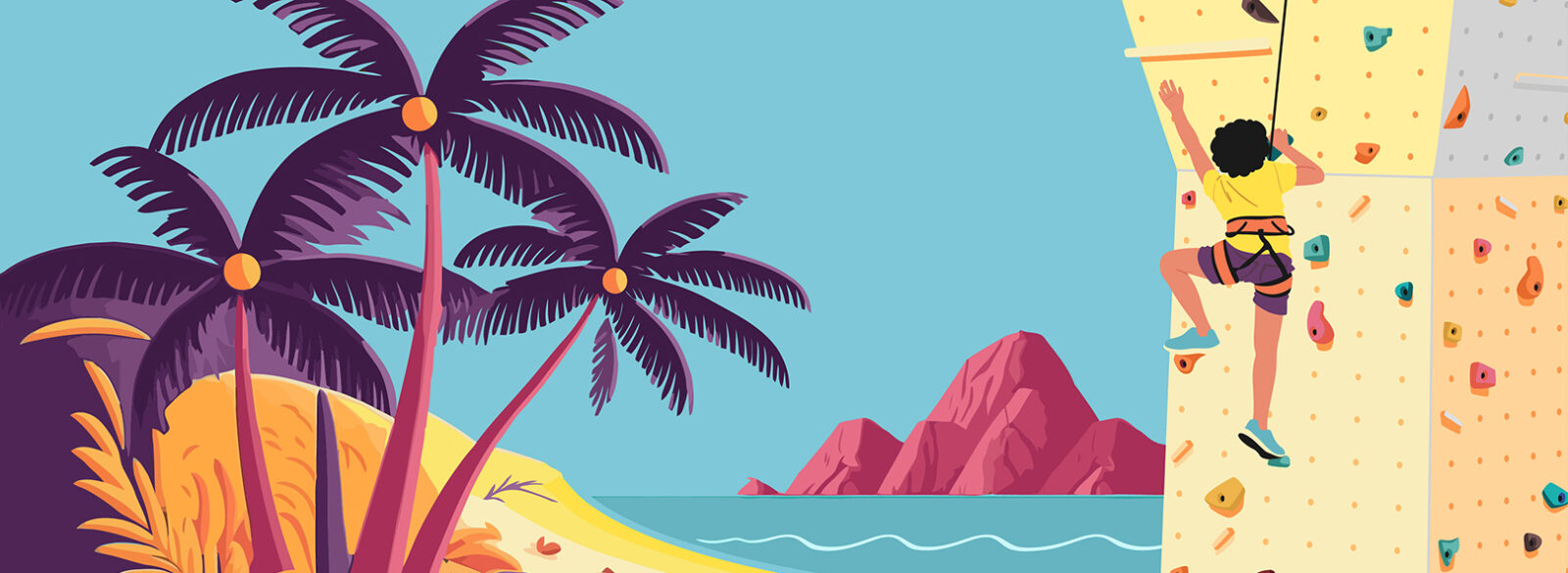  Animations California Dreaming : terrasse West Coast, mur d'escalade, slacklines (jeux d'équilibre)...